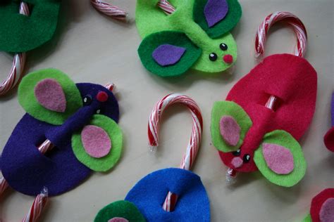 felt candy cane mouse|felt candy cane mice.